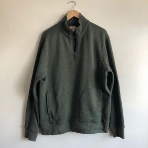 J. Crew Men’s green Summit fleece sweater XL